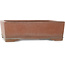 Rectangular unglazed bonsai pot by Kizan - 385 x 290 x 105 mm