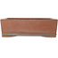 Rectangular unglazed bonsai pot by Kizan - 385 x 290 x 105 mm