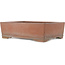 Maceta rectangular sin esmaltar para bonsái de Kizan - 385 x 290 x 105 mm