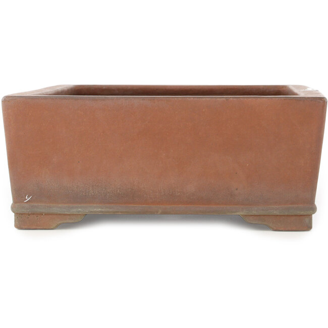 Pot à bonsaï rectangulaire non émaillé de Kizan - 385 x 290 x 105 mm