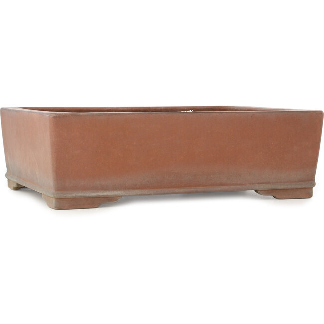 Vaso bonsai rettangolare non smaltato di Kizan - 385 x 290 x 105 mm