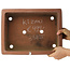 Maceta rectangular sin esmaltar para bonsái de Kizan - 385 x 290 x 105 mm