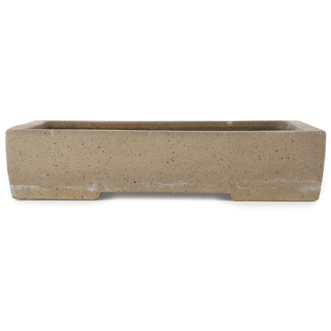 Maceta rectangular sin esmaltar para bonsái de Hekisui - 345 x 278 x 75 mm