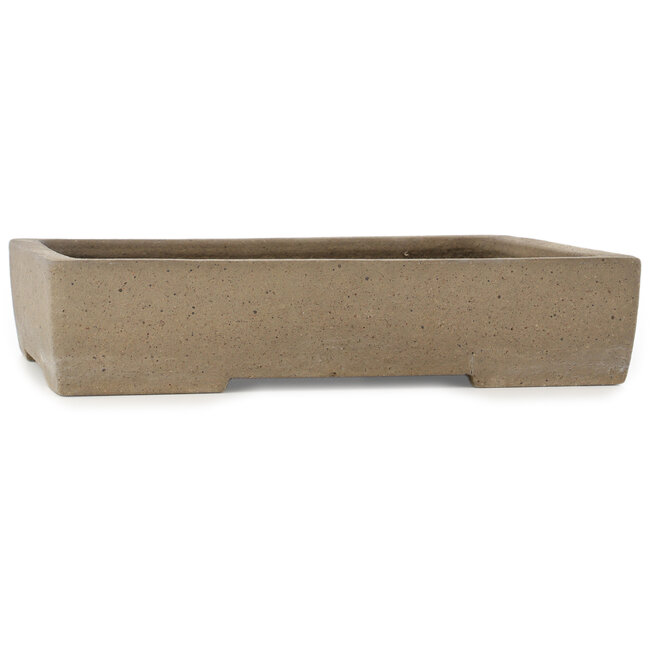 Maceta rectangular sin esmaltar para bonsái de Hekisui - 345 x 278 x 75 mm