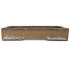 Maceta rectangular sin esmaltar para bonsái de Shoko - 430 x 320 x 75 mm