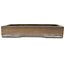 Rectangular unglazed bonsai pot by Shoko - 430 x 320 x 75 mm