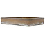 Rectangular unglazed bonsai pot by Shoko - 430 x 320 x 75 mm