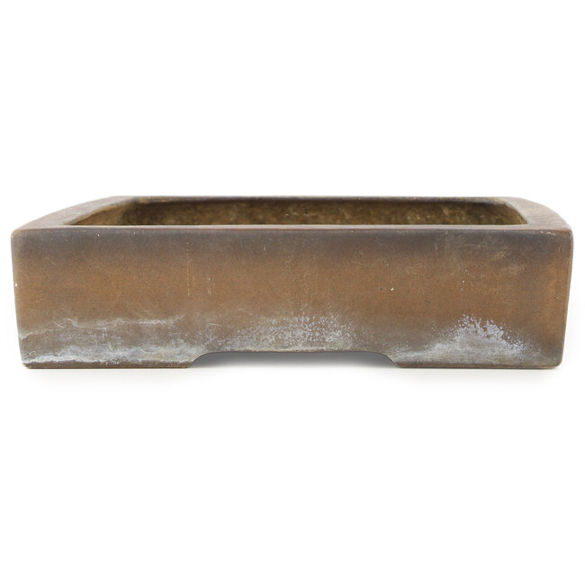 Maceta rectangular sin esmaltar para bonsái de Shoko - 430 x 320 x 75 mm