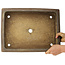 Maceta rectangular sin esmaltar para bonsái de Shoko - 430 x 320 x 75 mm