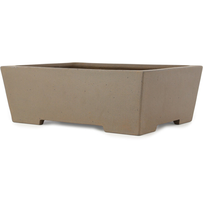 Maceta rectangular sin esmaltar para bonsái de Yamaaki Koshosen (primera generación) - 395 x 303 x 135 mm