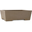 Rectangular unglazed bonsai pot by Yamaaki Koshosen (first generation) - 395 x 303 x 135 mm