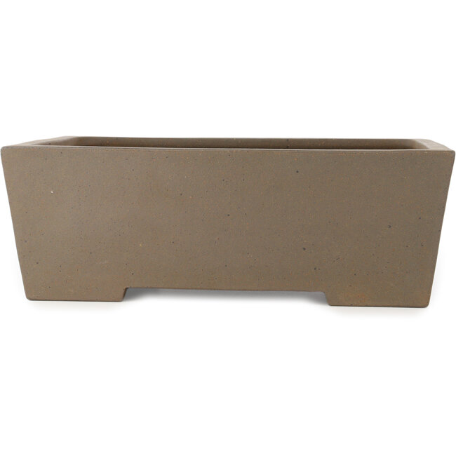 Rectangular unglazed bonsai pot by Yamaaki Koshosen (first generation) - 395 x 303 x 135 mm