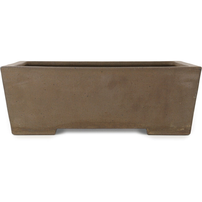 Rectangular unglazed bonsai pot by Yamaaki Koshosen (first generation) - 395 x 303 x 135 mm