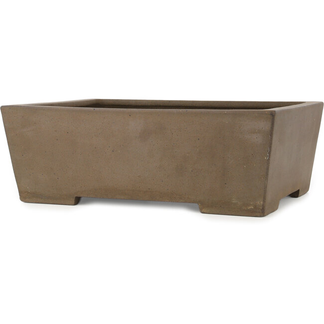 Rectangular unglazed bonsai pot by Yamaaki Koshosen (first generation) - 395 x 303 x 135 mm
