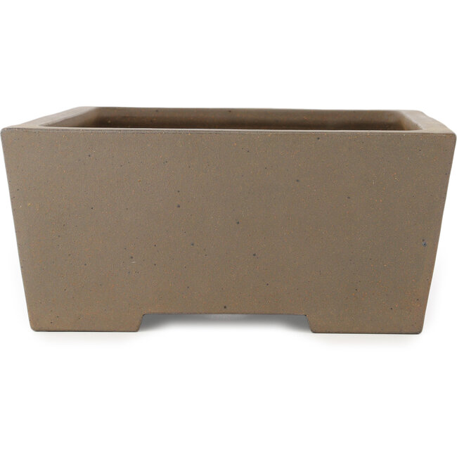 Rectangular unglazed bonsai pot by Yamaaki Koshosen (first generation) - 395 x 303 x 135 mm
