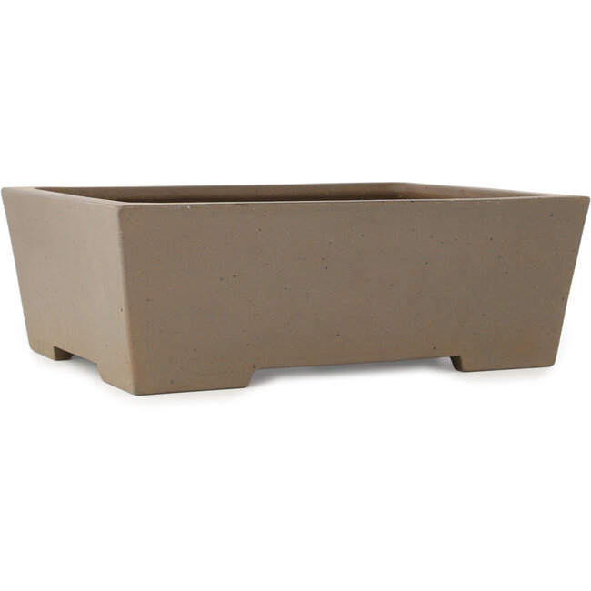 Pot à bonsaï rectangulaire non émaillé de Yamaaki Koshosen (première génération) - 395 x 303 x 135 mm