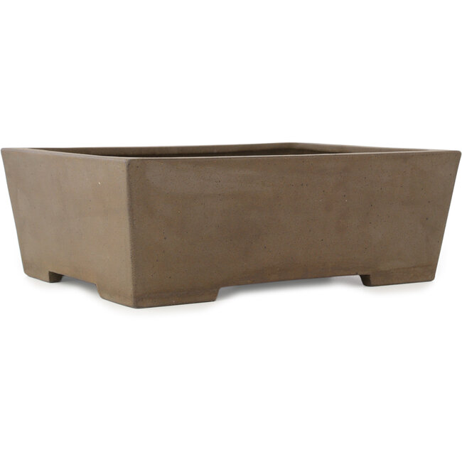 Pot à bonsaï rectangulaire non émaillé de Yamaaki Koshosen (première génération) - 395 x 303 x 135 mm