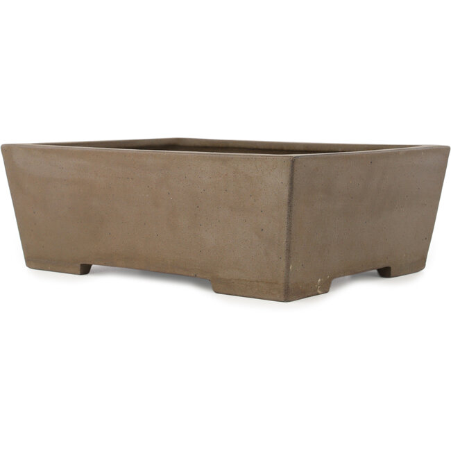 Pot à bonsaï rectangulaire non émaillé de Yamaaki Koshosen (première génération) - 395 x 303 x 135 mm