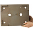 Pot à bonsaï rectangulaire non émaillé de Yamaaki Koshosen (première génération) - 395 x 303 x 135 mm
