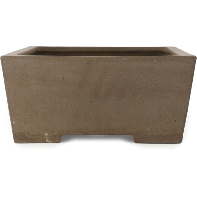 Rectangular unglazed bonsai pot by Yamaaki Koshosen (first generation) - 395 x 303 x 135 mm