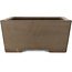 Pot à bonsaï rectangulaire non émaillé de Yamaaki Koshosen (première génération) - 395 x 303 x 135 mm