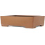 Rectangular unglazed bonsai pot by Kizan - 385 x 295 x 90 mm