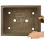 Maceta rectangular sin esmaltar para bonsái de Yamaaki Koshosen (primera generación) - 395 x 303 x 135 mm