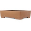 Rectangular unglazed bonsai pot by Kizan - 385 x 295 x 90 mm