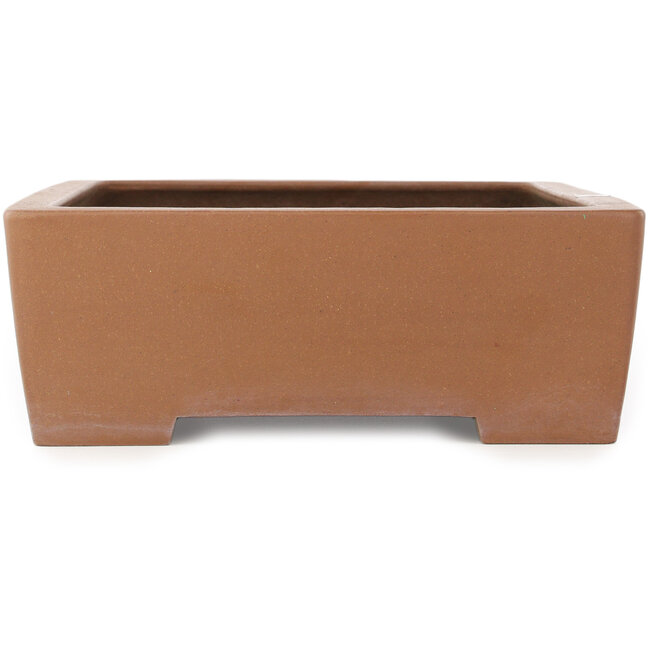 Vaso bonsai rettangolare non smaltato di Kizan - 385 x 295 x 90 mm