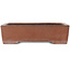 Rectangular unglazed bonsai pot by Kizan - 320 x 243 x 83 mm