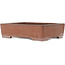 Maceta rectangular sin esmaltar para bonsái de Kizan - 320 x 243 x 83 mm