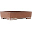 Rectangular unglazed bonsai pot by Kizan - 320 x 243 x 83 mm