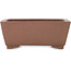 Maceta rectangular sin esmaltar para bonsái de Yamaaki - 247 x 195 x 95 mm