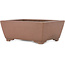 Maceta rectangular sin esmaltar para bonsái de Yamaaki - 247 x 195 x 95 mm