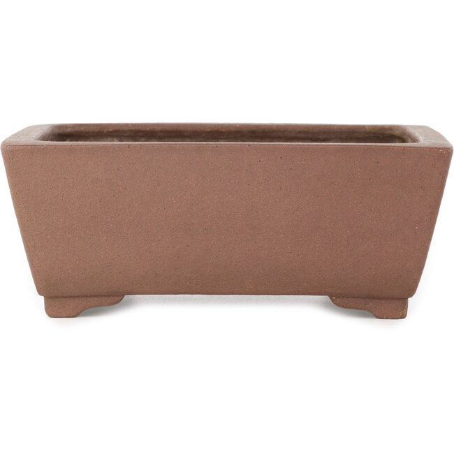 Vaso bonsai rettangolare non smaltato di Yamaaki - 247 x 195 x 95 mm