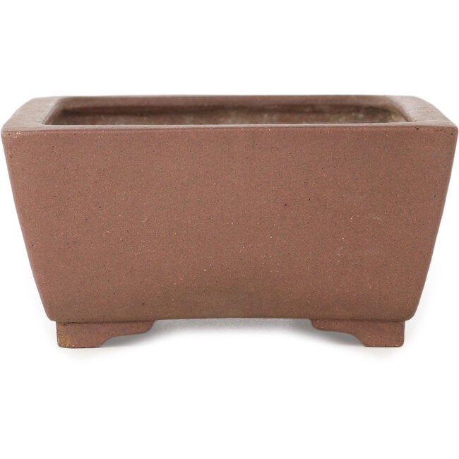 Pot à bonsaï rectangulaire non émaillé de Yamaaki - 247 x 195 x 95 mm