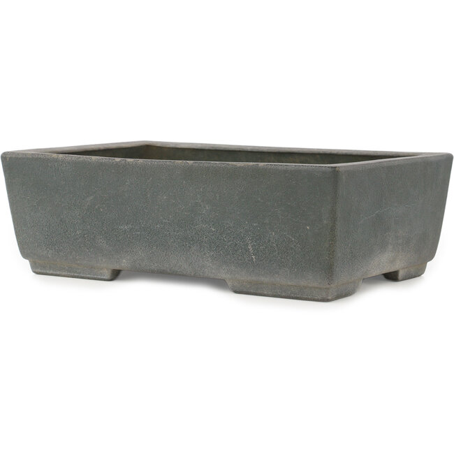 Maceta rectangular sin esmaltar para bonsái de Yamaaki - 320 x 218 x 100 mm
