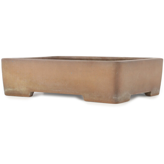 Vaso bonsai rettangolare non smaltato di Sanpo - 340 x 258 x 90 mm
