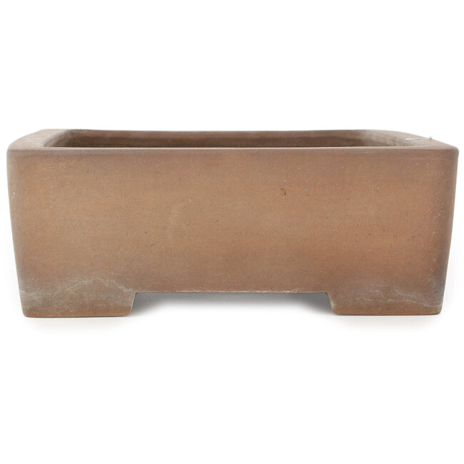 Maceta rectangular sin esmaltar para bonsái de Sanpo - 340 x 258 x 90 mm