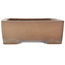 Rectangular unglazed bonsai pot by Sanpo - 340 x 258 x 90 mm