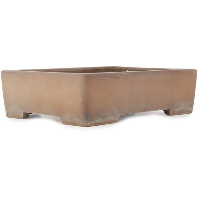 Vaso bonsai rettangolare non smaltato di Sanpo - 340 x 258 x 90 mm