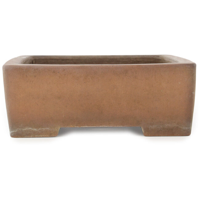 Maceta rectangular sin esmaltar para bonsái de Sanpo - 340 x 258 x 90 mm