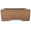 Rectangular unglazed bonsai pot by Sanpo - 340 x 258 x 90 mm