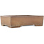 Pot à bonsaï rectangulaire non émaillé de Sanpo - 340 x 258 x 90 mm