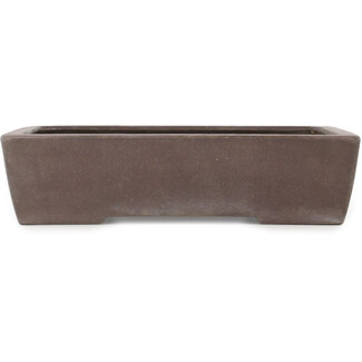  Yamaaki Maceta para bonsái rectangular sin esmaltar de 318 mm de Yamaaki, Tokoname, Japón