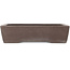 Rectangular unglazed bonsai pot by Yamaaki - 318 x 215 x 80 mm