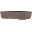 Rectangular unglazed bonsai pot by Yamaaki - 318 x 215 x 80 mm
