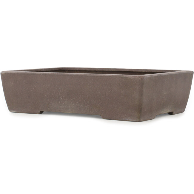 Pot à bonsaï rectangulaire non émaillé de Yamaaki - 318 x 215 x 80 mm