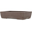 Rectangular unglazed bonsai pot by Yamaaki - 318 x 215 x 80 mm