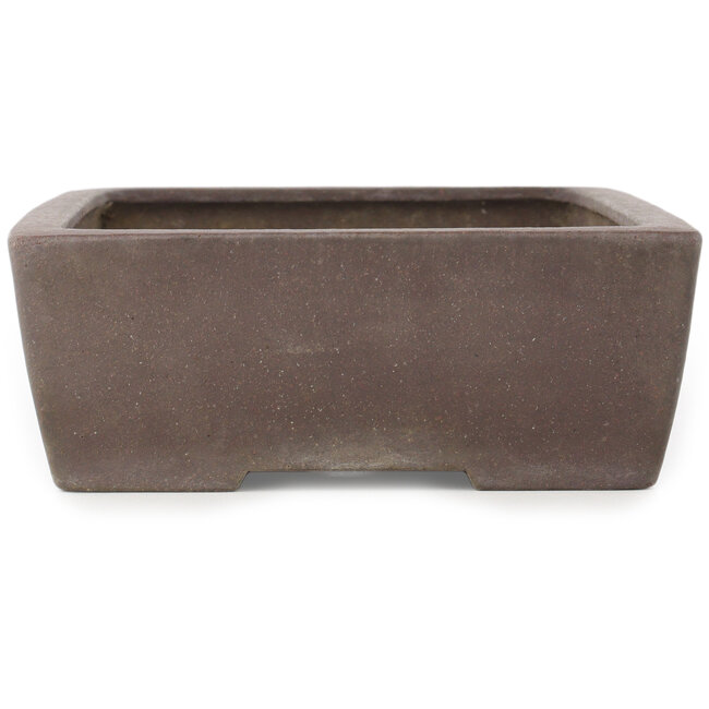 Rectangular unglazed bonsai pot by Yamaaki - 318 x 215 x 80 mm